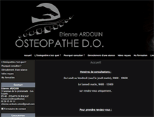 Tablet Screenshot of etienne-ardouin-osteo.com